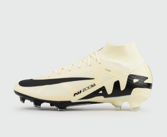 Nike Air Zoom Mercurial Superfly IX Elite FG Beige Black