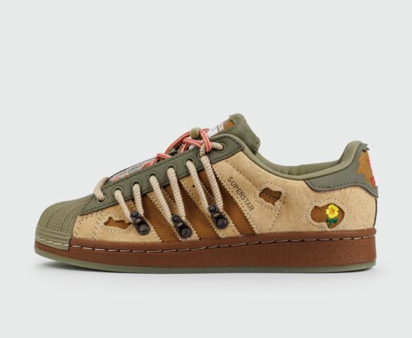 Adidas Superstar x Melting Sadness Green Brown
