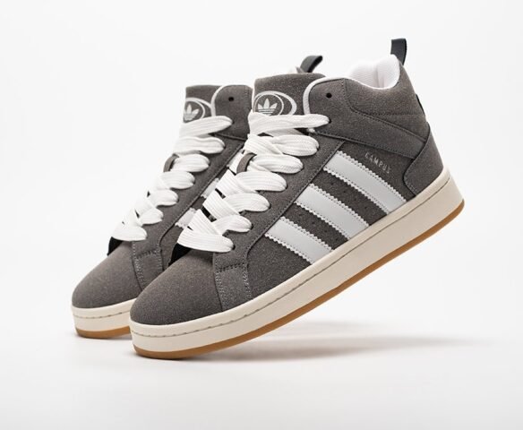 Зимние Adidas Campus High серые