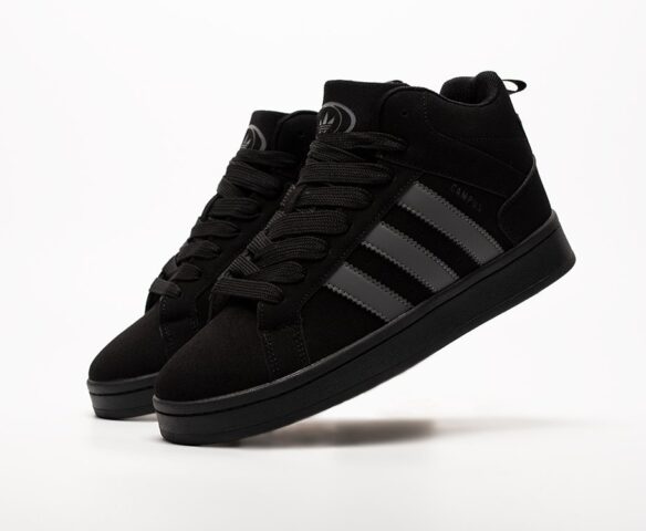 Зимние Adidas Campus High черные