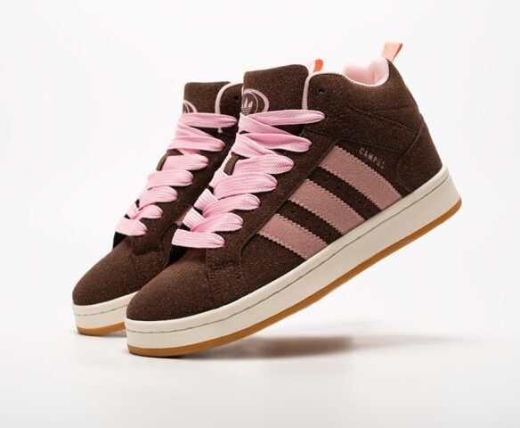 Зимние Adidas Campus High коричневые