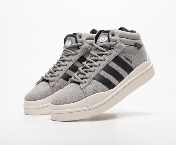 Зимние Bad Bunny x Adidas Campus Light High серые