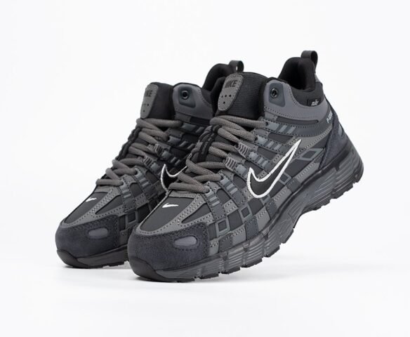 Зимние Nike P-6000 High grey wmns