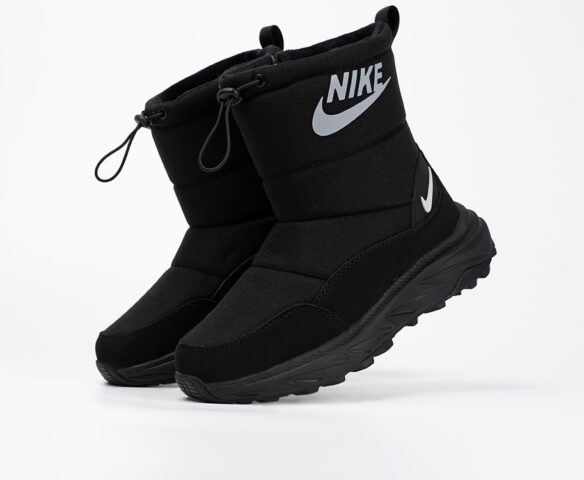 Зимние Nike black textile