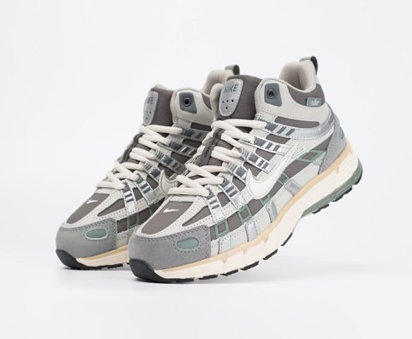 Зимние Nike P-6000 High textile grey