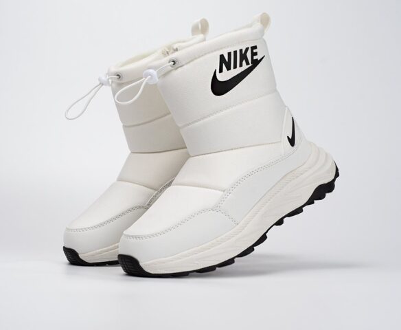 Зимние Nike white textile