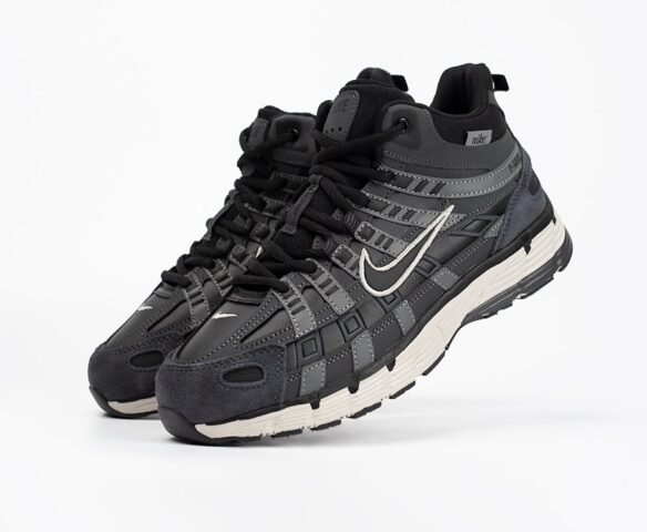 Зимние Nike P-6000 High textile black